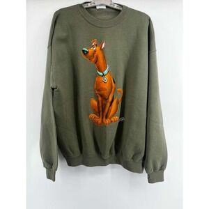 Vintage Santee By Pluma‎ 90's Cartoon Network Scooby Doo Green Sweatshirt Sz XL
